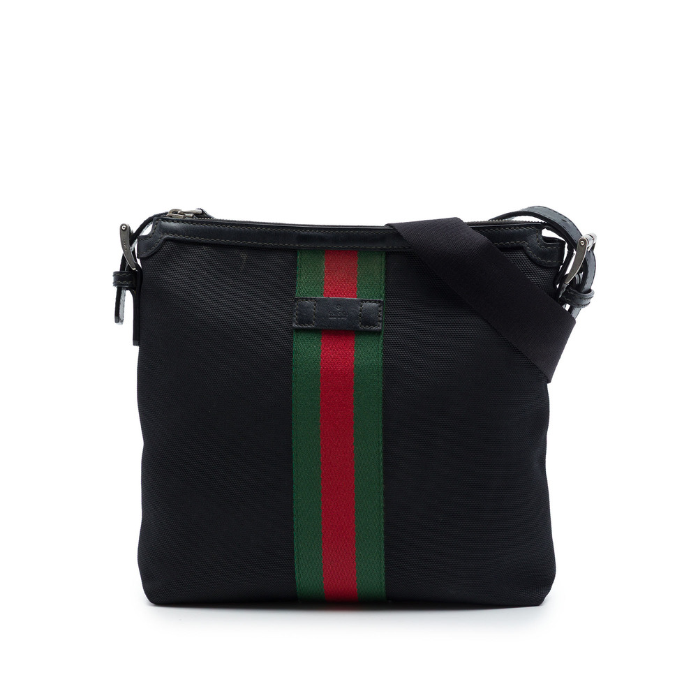 Pre-Loved Gucci GG Techno Canvas Web Messenger Bag
